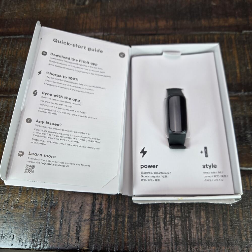 Fitbit Inspire 3 Heart Rate Monitor Health & Fitness Tracker Black Midnight